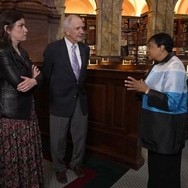 VIDEO: Charlie Gibson and his daughter, Kate, pay a visit to Library of Congress