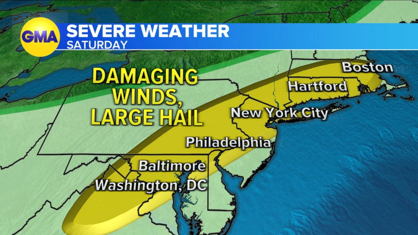 VIDEO: Storms in the northeast and latest holiday weekend weather