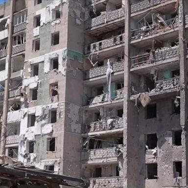 VIDEO: Russian missile strike on apartment building kills at least 17