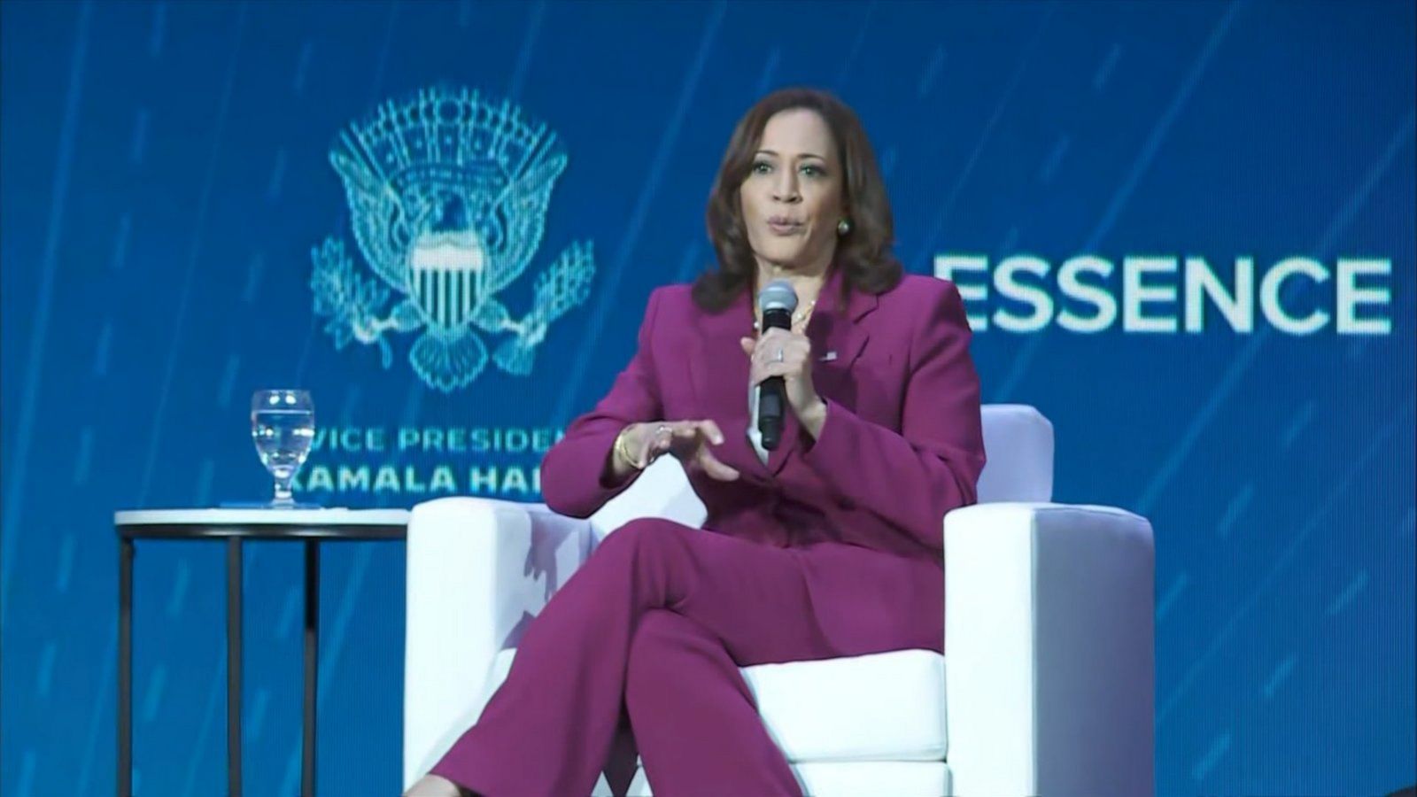 Vice President Kamala Harris speaks at Essence fest - Good Morning America