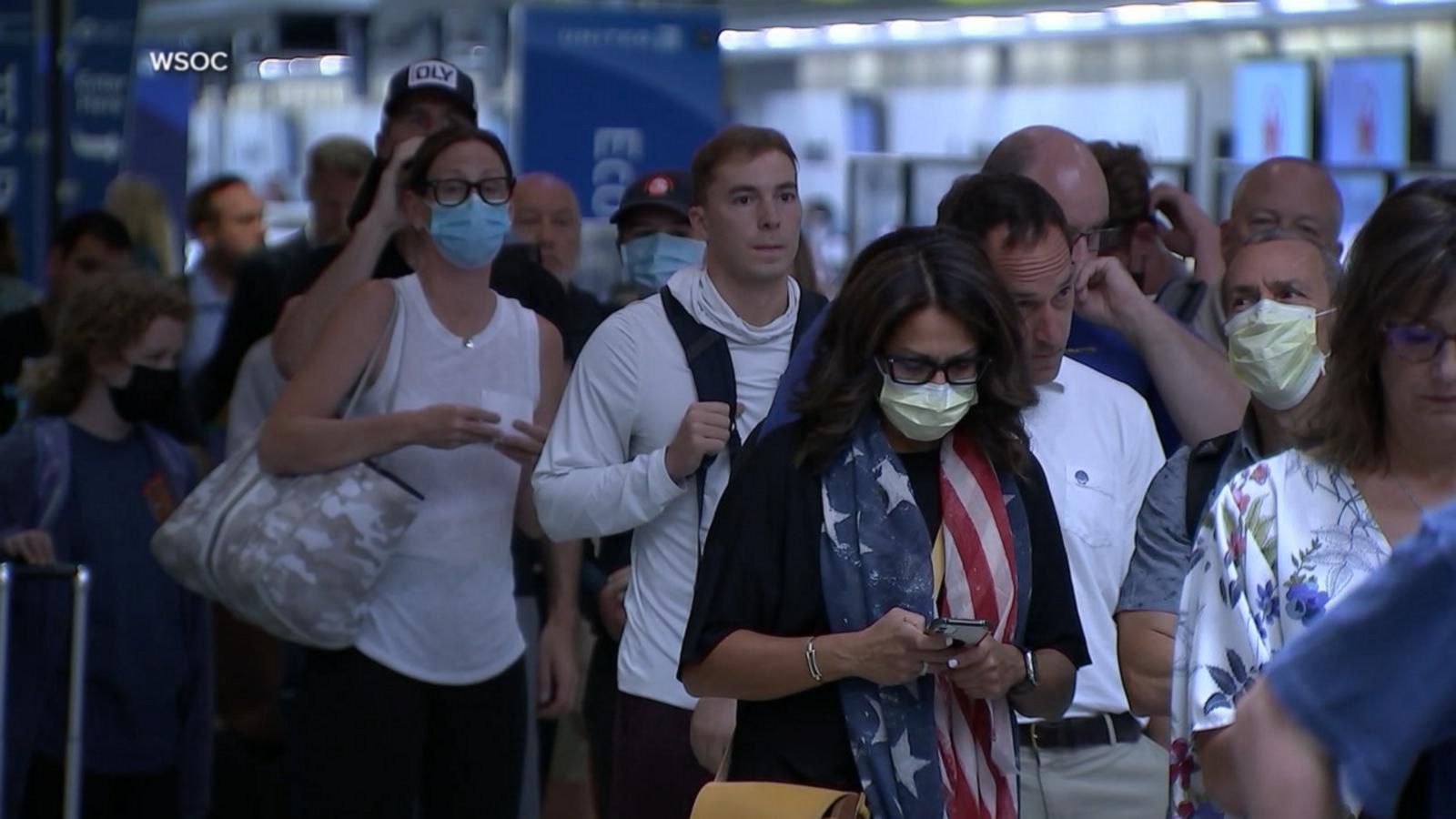VIDEO: Travel chaos as record number of Americans expected to return home after July 4
