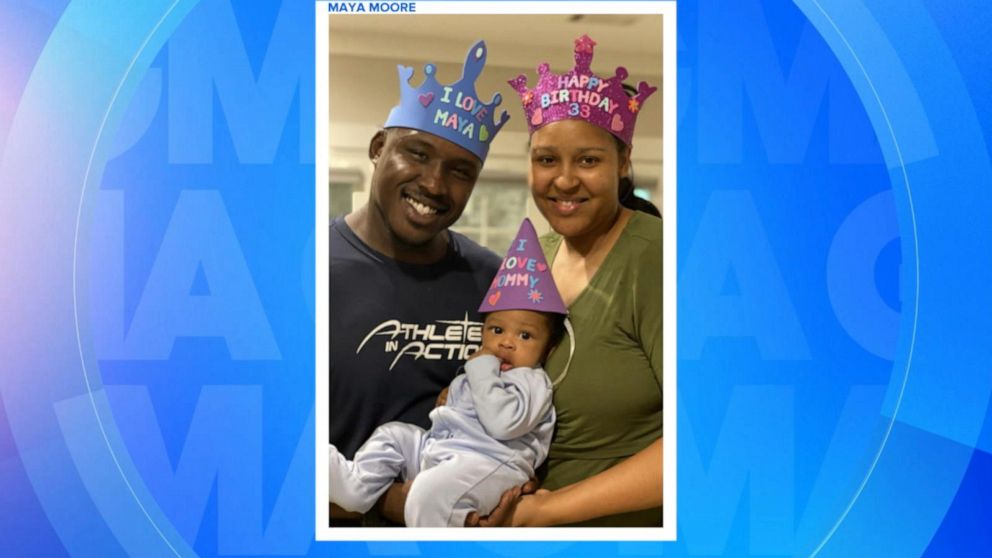 VIDEO: Maya Moore and husband Jonathan Irons welcome baby boy