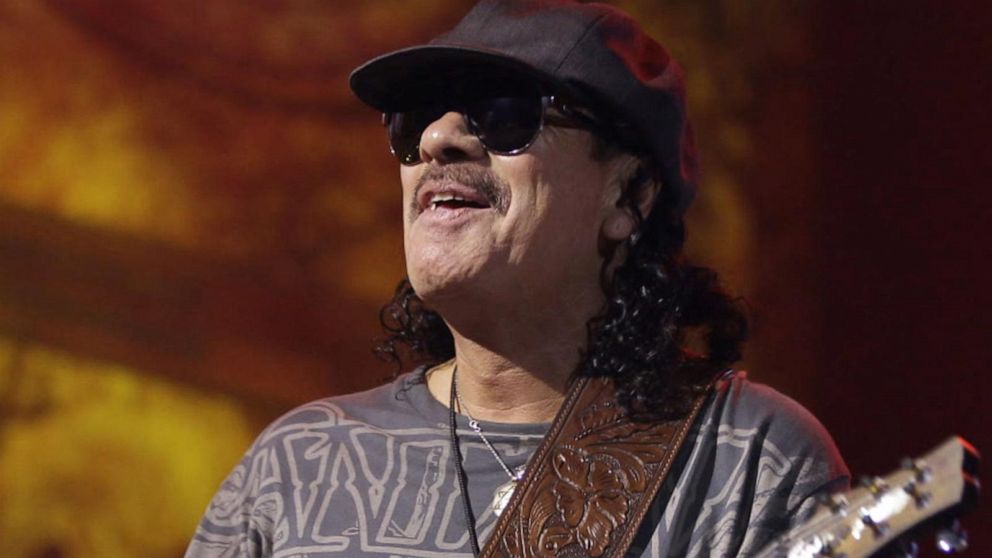 Guitarist Carlos Santana collapsed from dehydration while