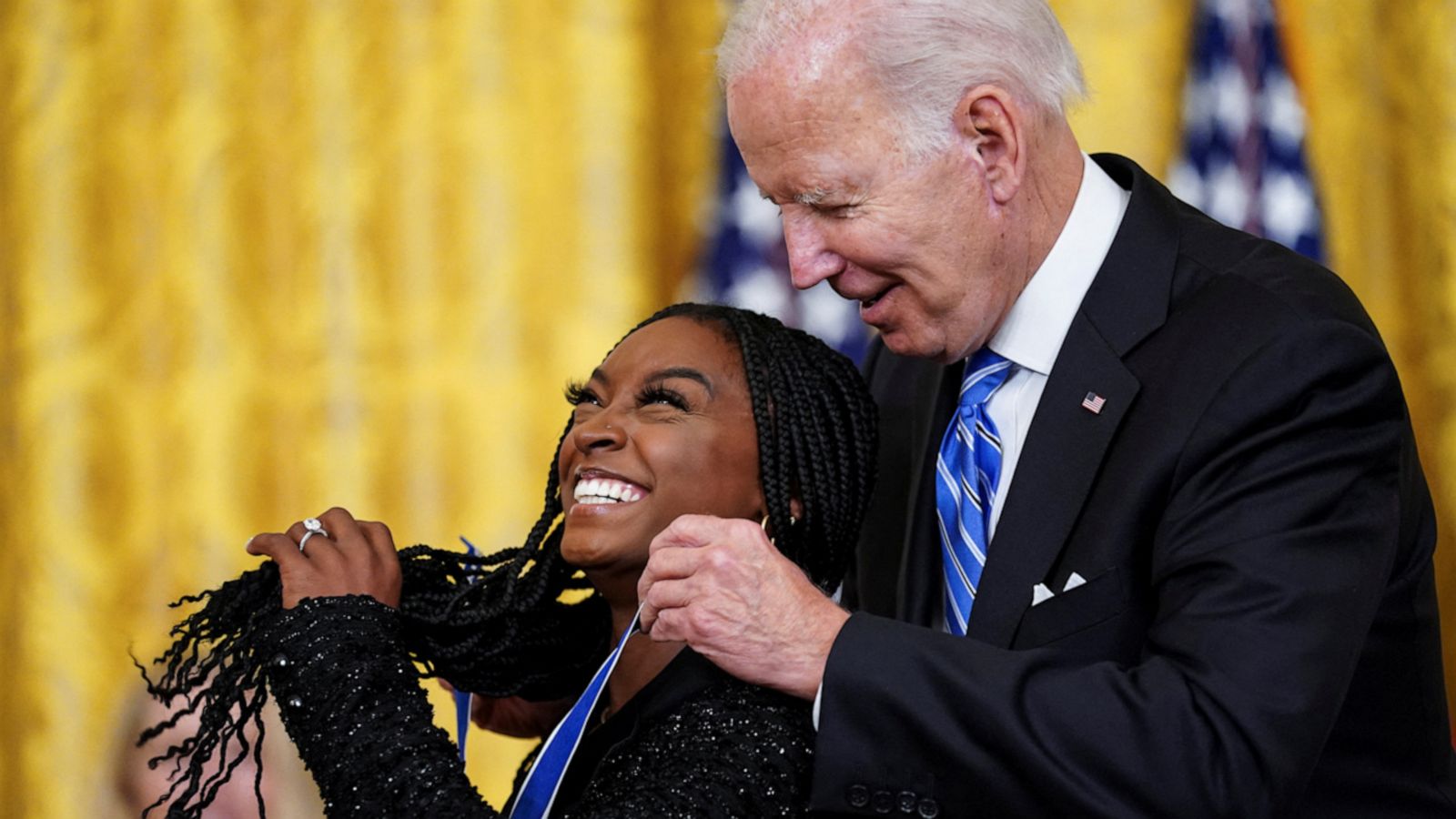 VIDEO: Simone Biles awarded Presidential Medal of Freedom