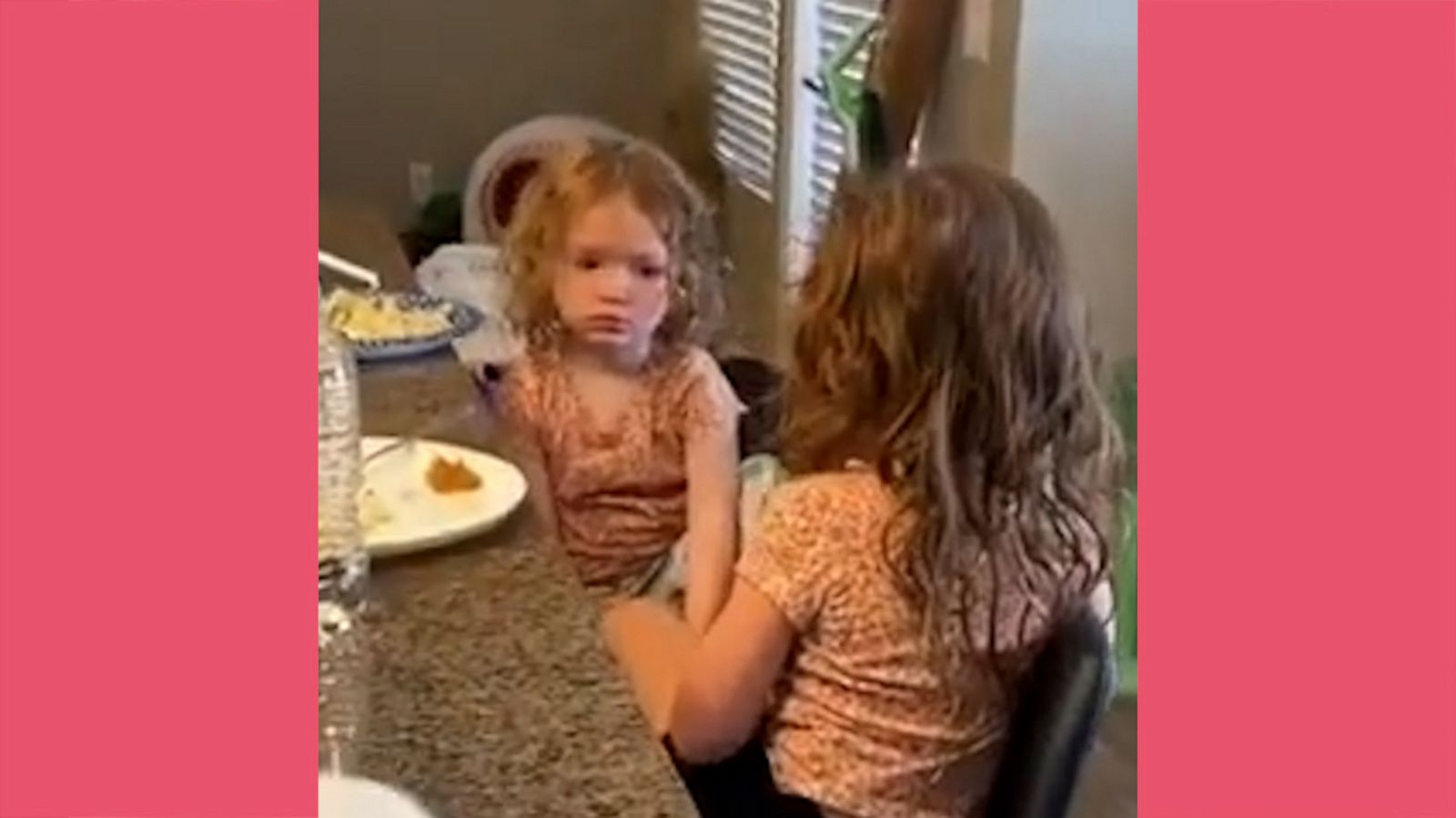 VIDEO: 'Eat or go to the street': Little girl offers younger sister some tough love