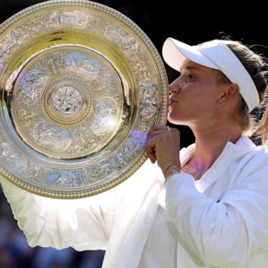 VIDEO: Elena Rybakina makes history at Wimbledon