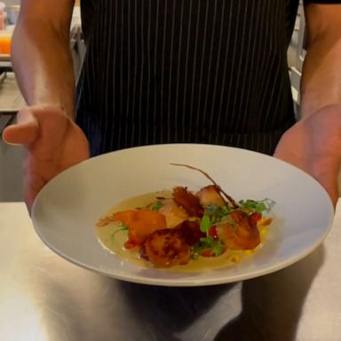 VIDEO: How to make the perfect seasonal scallop with corn and beans dish