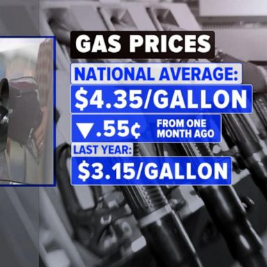 VIDEO: National gas price continues to decline from record high