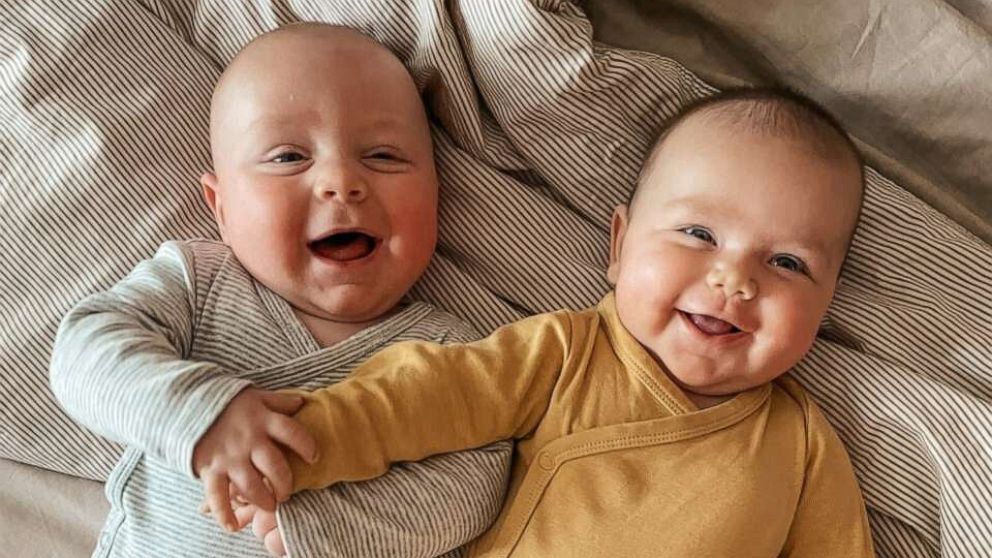 PHOTO: The Schleese sisters' babies Willow and Wilder were born just 13 days apart and are already best friends.