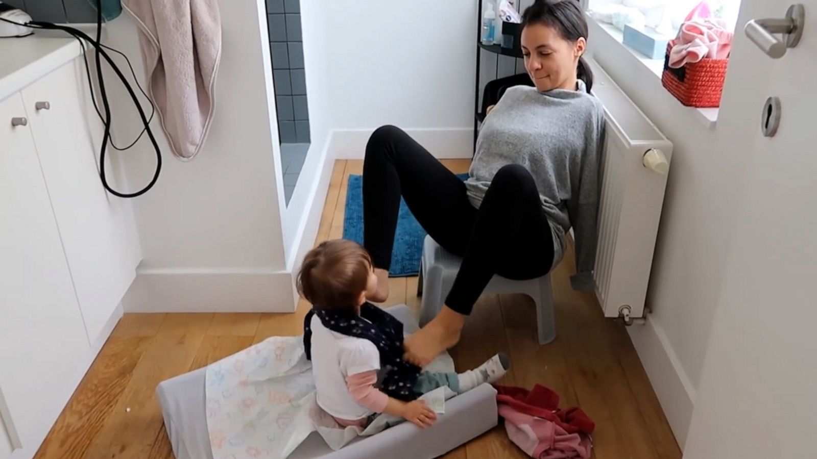 VIDEO: Woman with no arms educates others on how she navigates motherhood