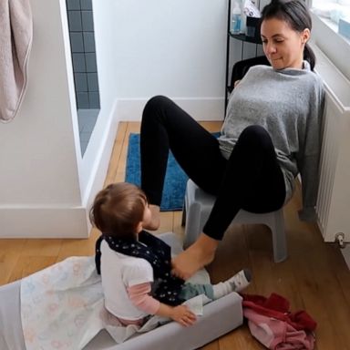 VIDEO: Woman with no arms educates others on how she navigates motherhood