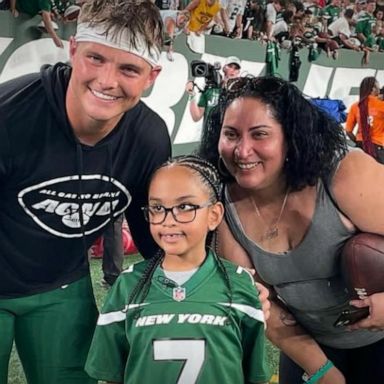 VIDEO: Young Jets fan scores touchdown