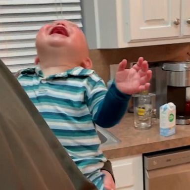 VIDEO: Watch this baby break down into uncontrollable laughter with dad