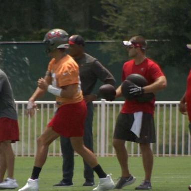 VIDEO: Tom Brady returns to training with Tampa Bay Buccaneers