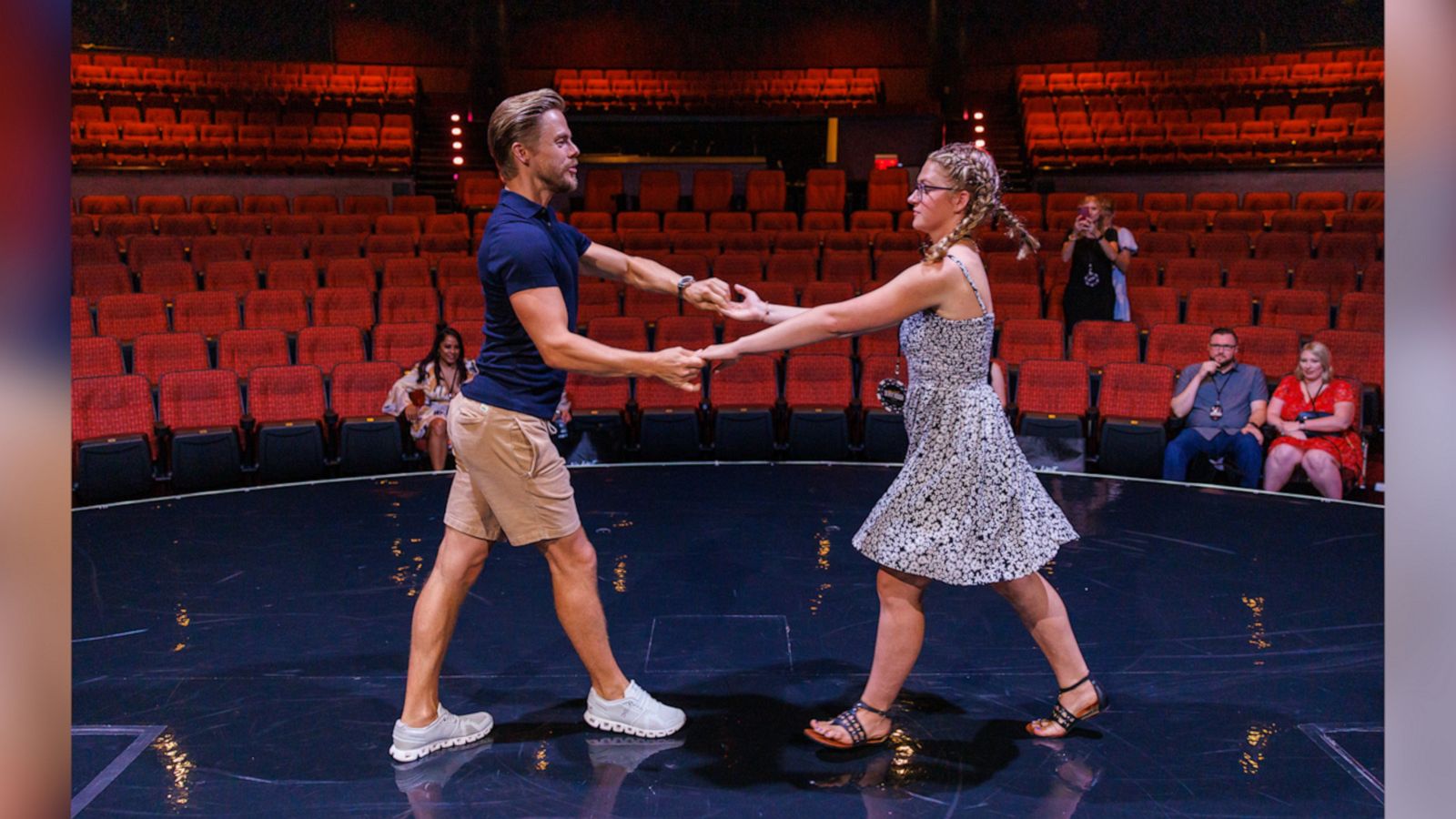 VIDEO: Derek Hough grants teenager's dream and invites her to dance onstage