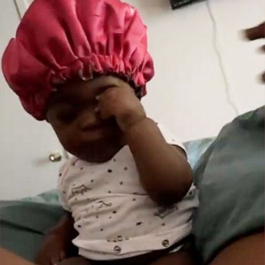 VIDEO: Baby has hilarious reaction to dad waking her up for diaper change