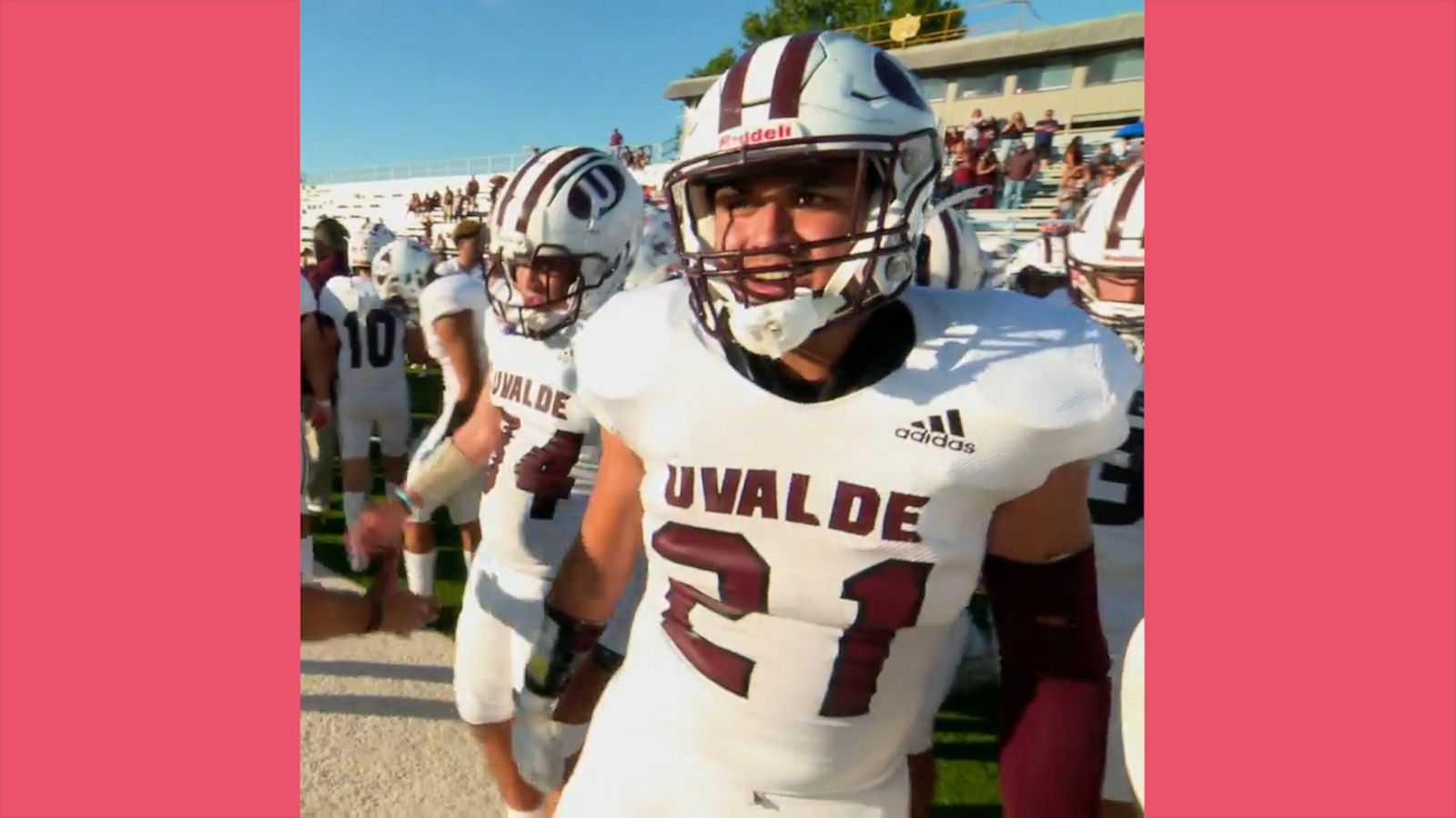 Texans surprise Uvalde High School football team with new uniforms 