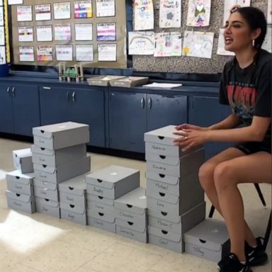 PHOTO: VIDEO: Teacher surprises students with sneakers — and a valuable lesson