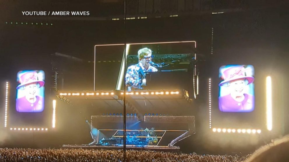 Elton John and Harry Styles Pay Tribute to Queen Elizabeth During Concerts