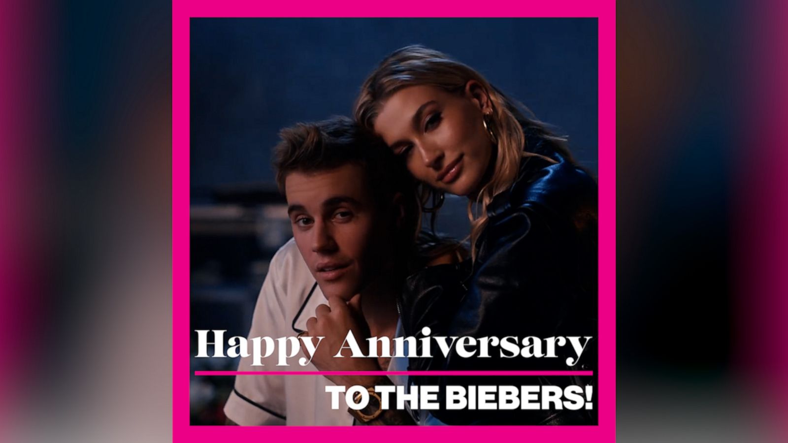VIDEO: Happy anniversary to Hailey and Justin Bieber