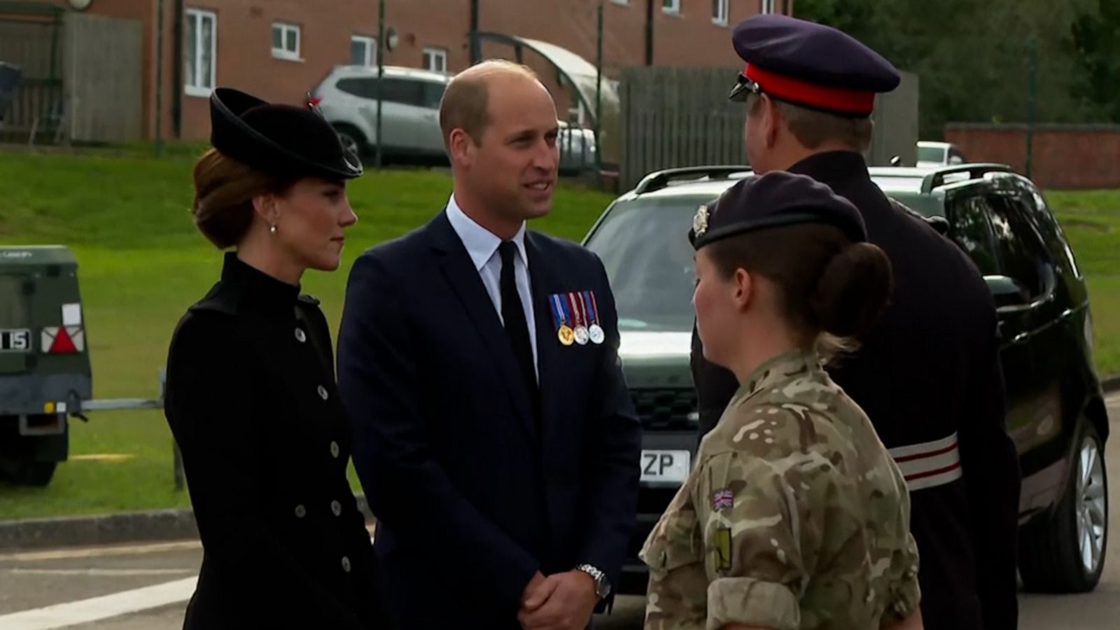 VIDEO: Prince William, Kate meet troops taking part in Queen Elizabeth II’s funeral