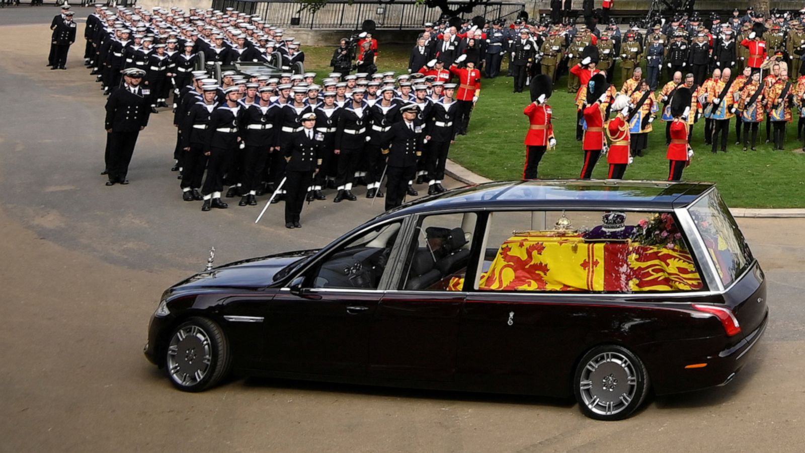 VIDEO: Queen Elizabeth II's coffin departs London for final time