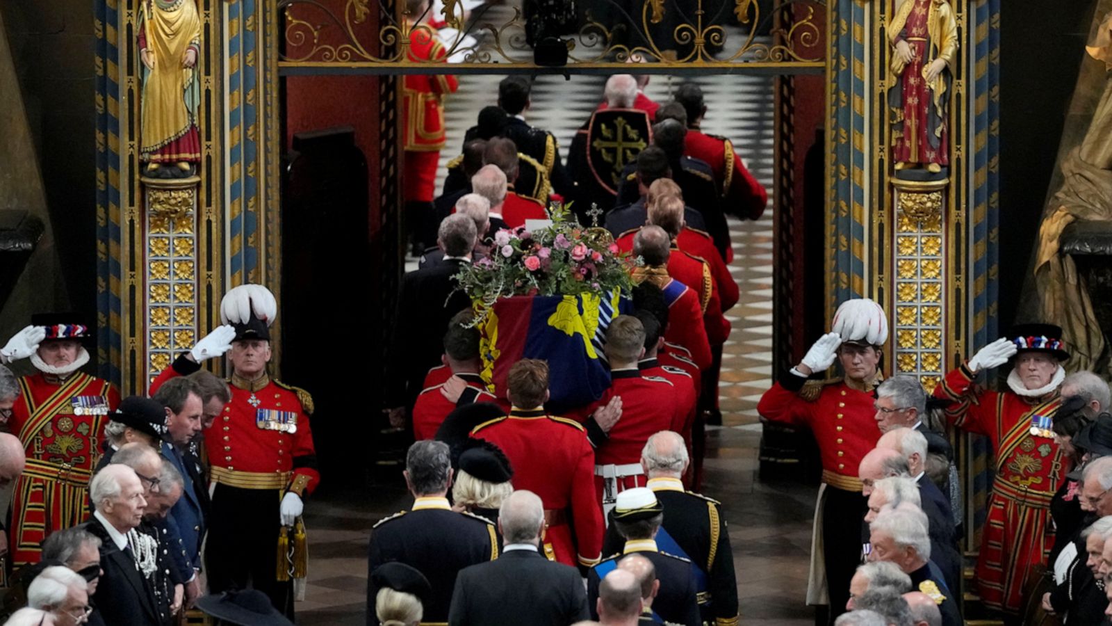 VIDEO: Royal family walks behind Queen Elizabeth II's coffin at funeral