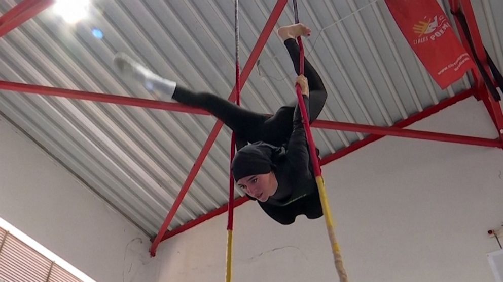 Video Meet the Israeli woman striving for gender equality 1 trapeze twirl  at a time - ABC News