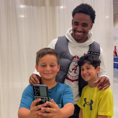 VIDEO: Young Jalen Hurts fans overjoyed to meet him