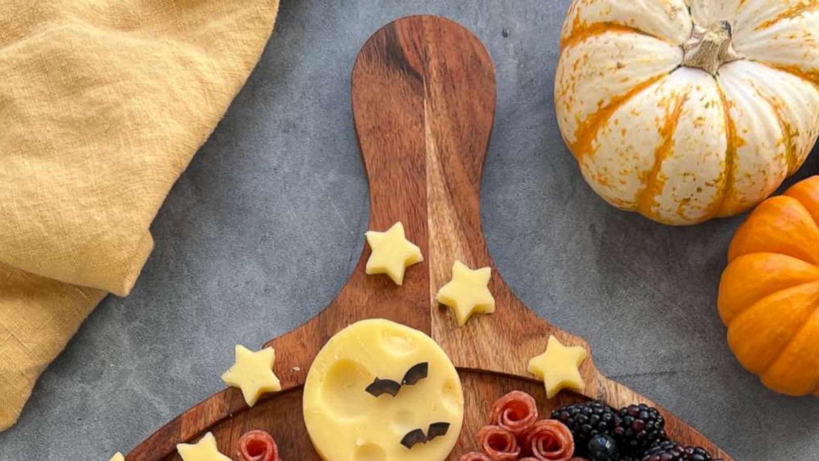 PHOTO: Cheese board expert Meg Quinn shared a simple "Hocus Pocus"-themed tray that's perfect for Halloween.