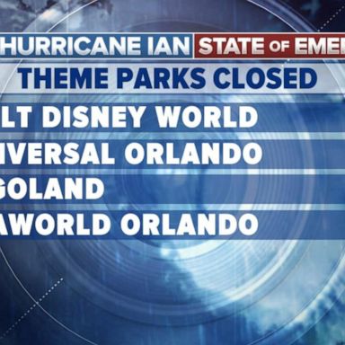 VIDEO: Orlando theme parks close to prepare for Hurricane Ian