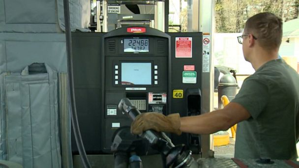 Video Gas prices increasing in California