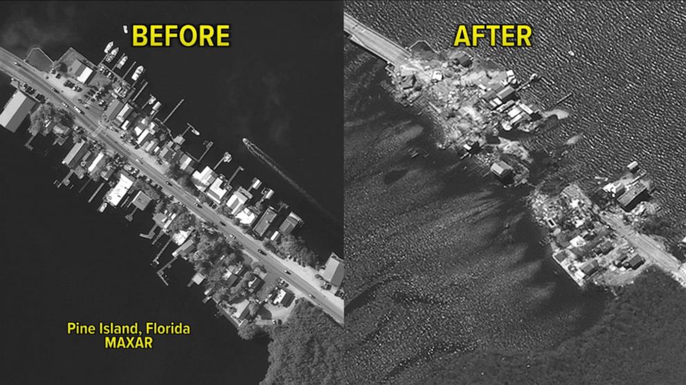 Video Before And After Images Show Effects Of Hurricane Ian Abc News 1213