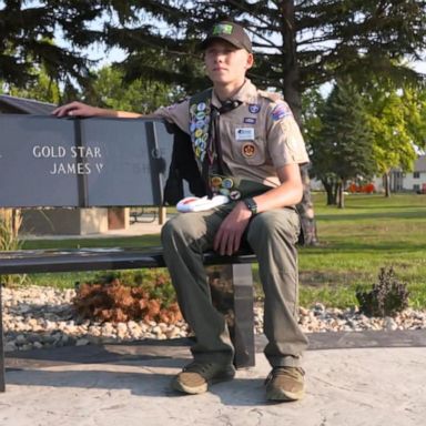 VIDEO: Eagle Scout builds 1st veteran memorial in his hometown