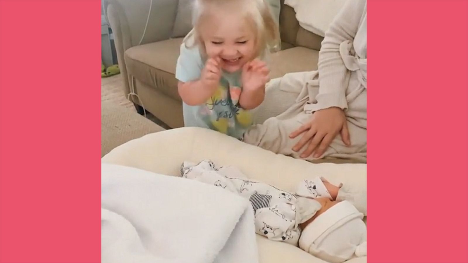 VIDEO: Watch the unforgettable moment this big sister meets her baby brother