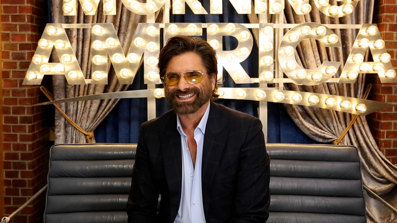 We played Ask Me Anything with John Stamos backstage at 'GMA