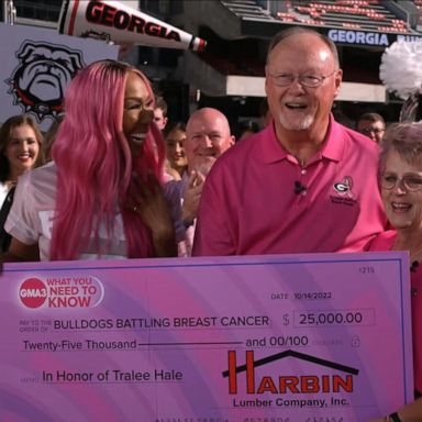 VIDEO: Special surprise for UGA breast cancer survivors