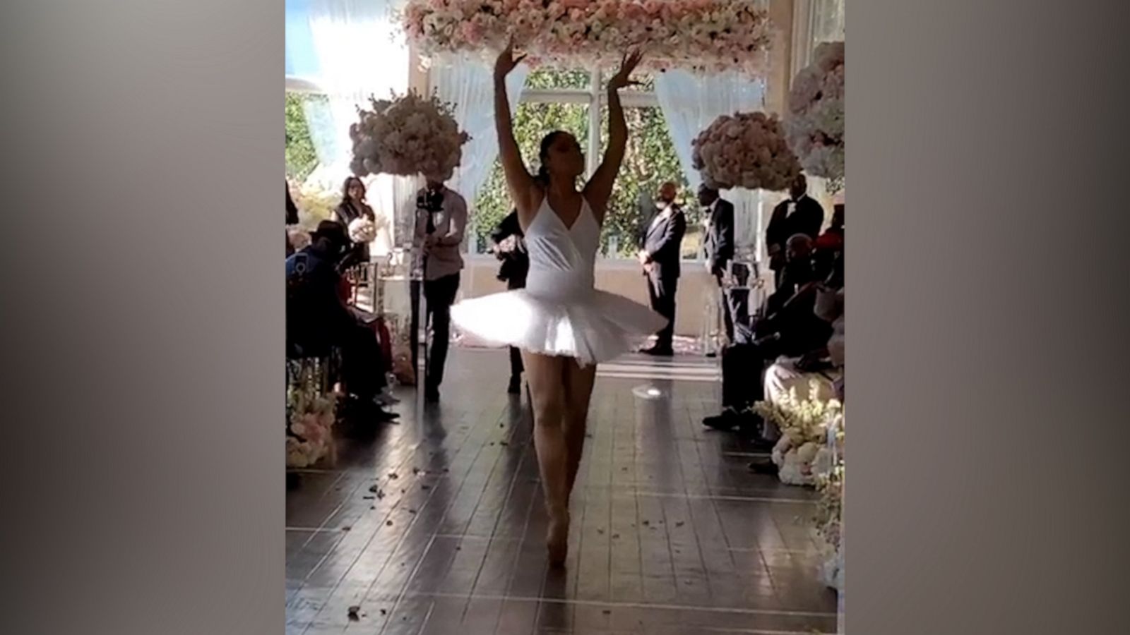 VIDEO: This dancer performs as a ‘flowerina’ in lieu of flower girls at weddings