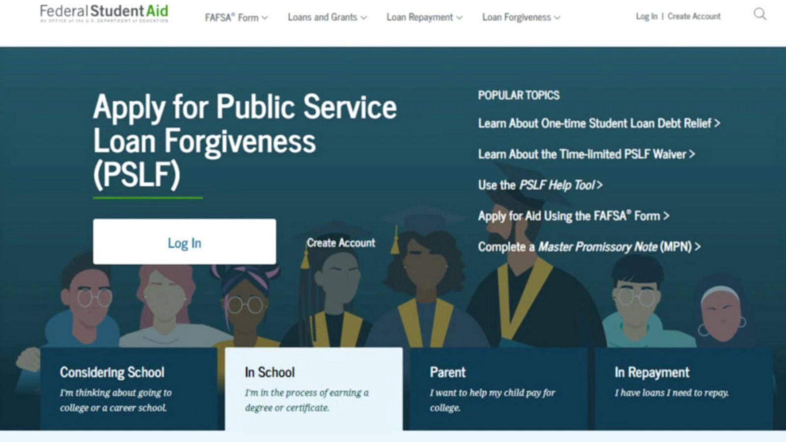 student loan forgiveness website