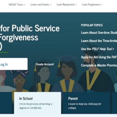 VIDEO: Website for student loan forgiveness launches