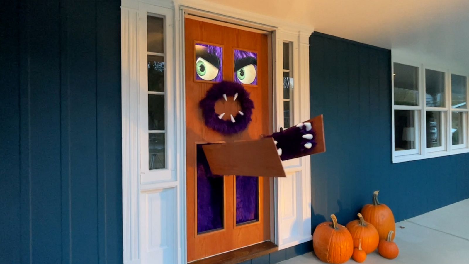 VIDEO: This monst-door puts the ‘trick’ in ‘trick-or-treating’