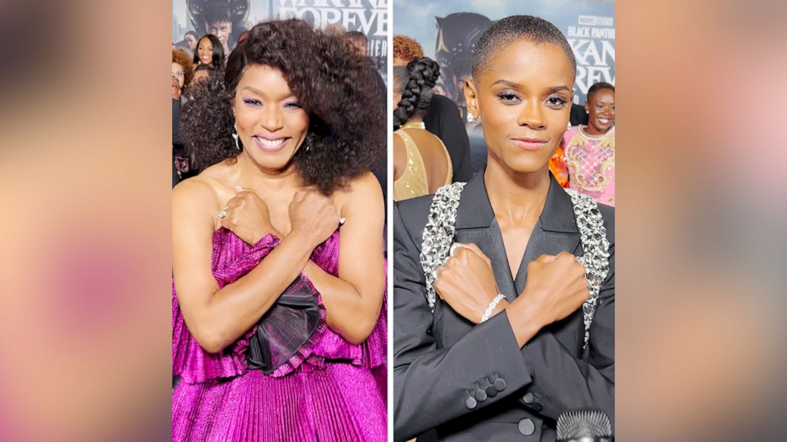 VIDEO: ‘Black Panther: Wakanda Forever’ stars salute on the purple carpet