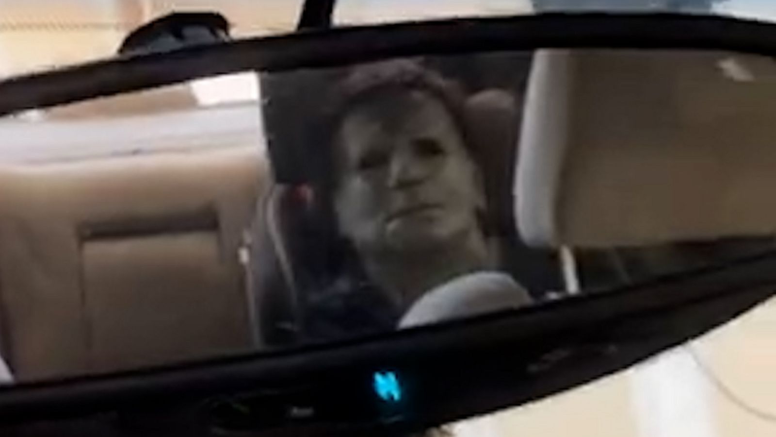 VIDEO: Mom gets Halloween surprise in her rearview mirror