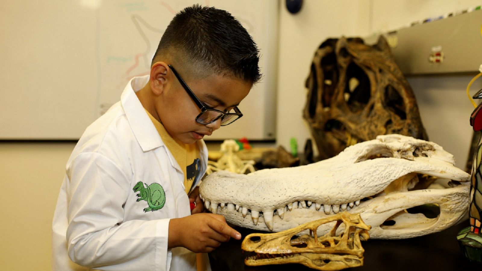 VIDEO: Boy battling cancer becomes paleontologist for a day