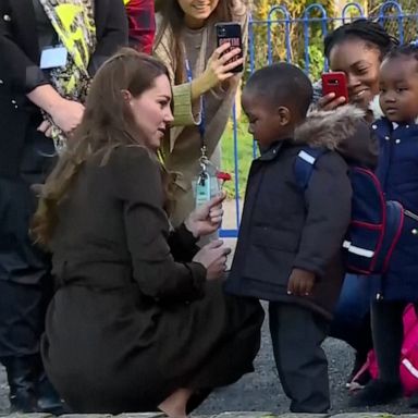 VIDEO: Princess of Wales gives 3-year-old Remembrance Day poppy from her coat