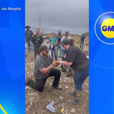 VIDEO: Couple gets engaged after ring is found during tornado cleanup