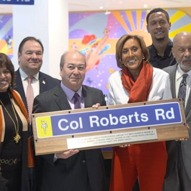 VIDEO: Robin Roberts' father honored at Newark Liberty International Airport