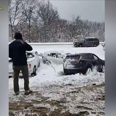 VIDEO: Near record cold sweeps across the country