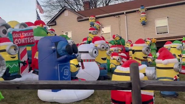 Video Homeowner goes all out with ‘Despicable Me’ holiday decorations