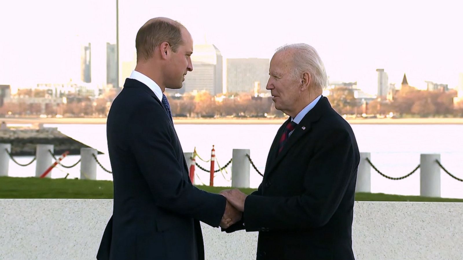 VIDEO: President Biden and Prince William meet at JFK Library